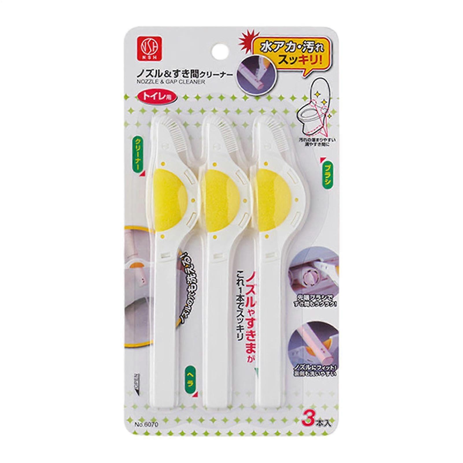 Grout Cleaner For Shower Tiles - 3-Piece Exfoliating Brush Set - Multifunctional Toilet Cleaner For Beginners