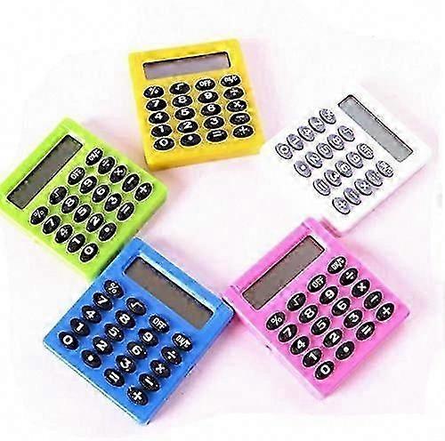 Pocket Calculator, 5 PC 8 Digit Electronic Mini Portable Calculator for Math Education, Basic Office