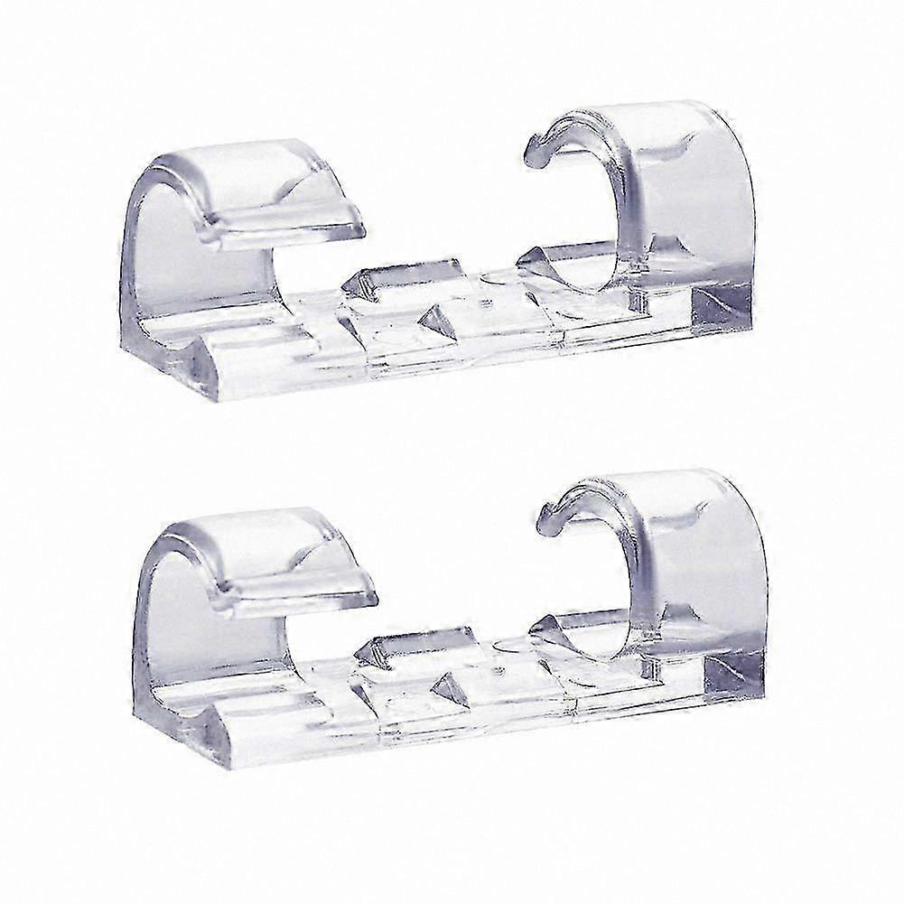Self-Adhesive Cable Clips - Transparent and Durable 40 Pack for Cord Management