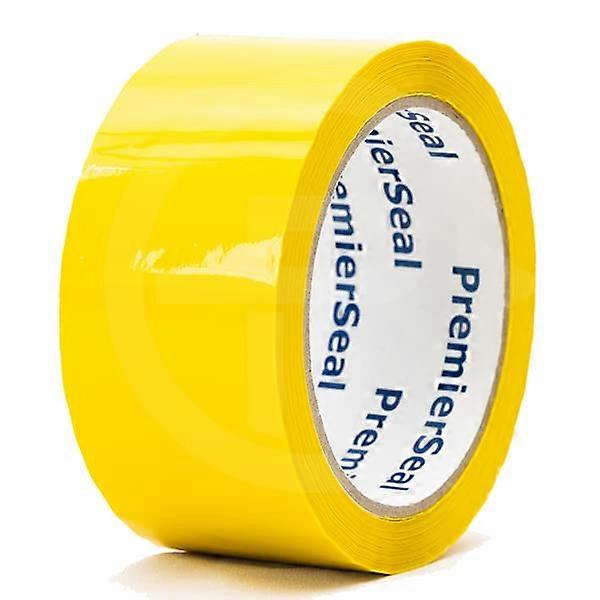 Colored Packing Tapes Low Noise Adhesive Yellow 48mm X 66m Strong Sealing Acrylic Tape for Packaging Boxes