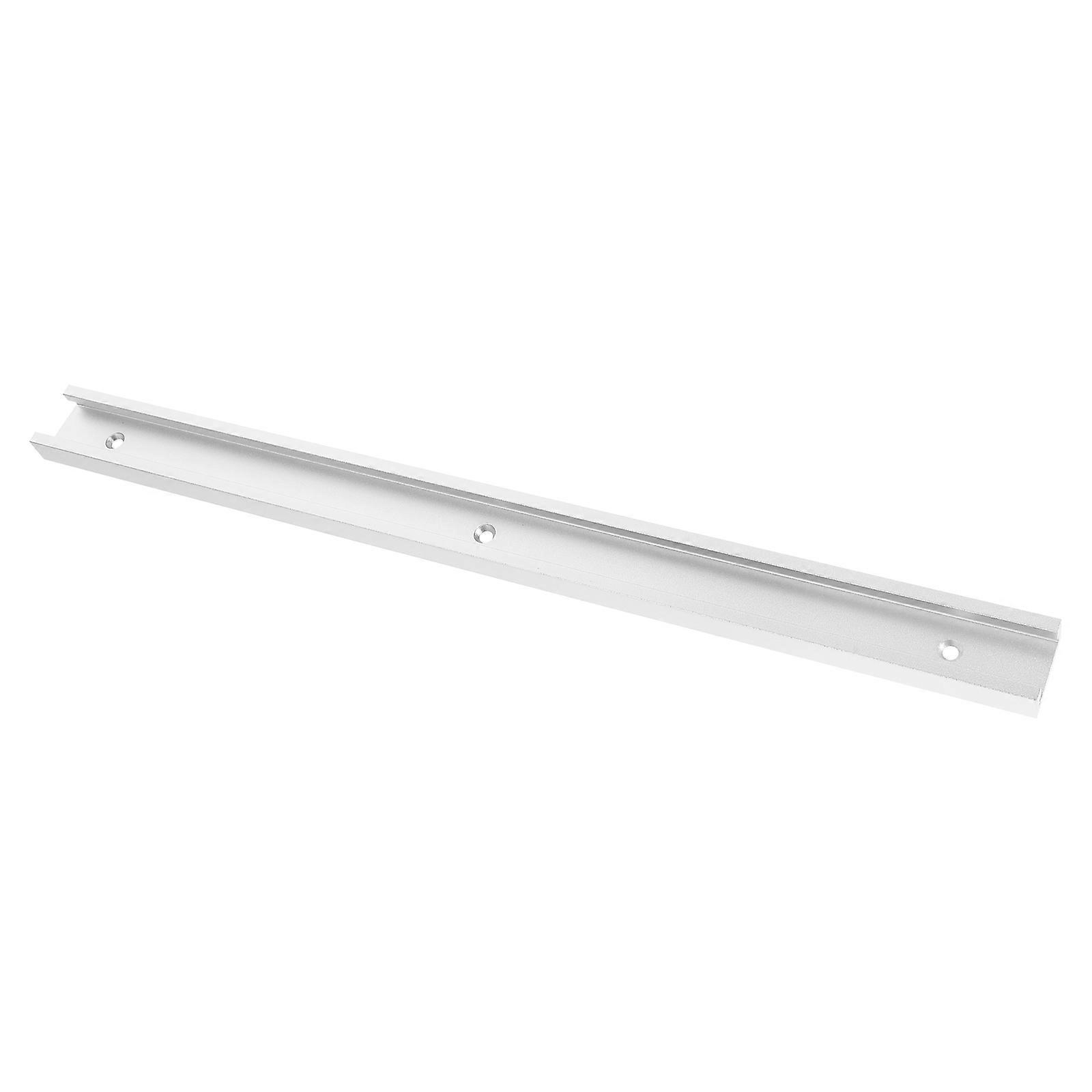 T Track Slide for Woodworking Machine Silver Aluminum Alloy Guide Rail with Groove 1 Piece