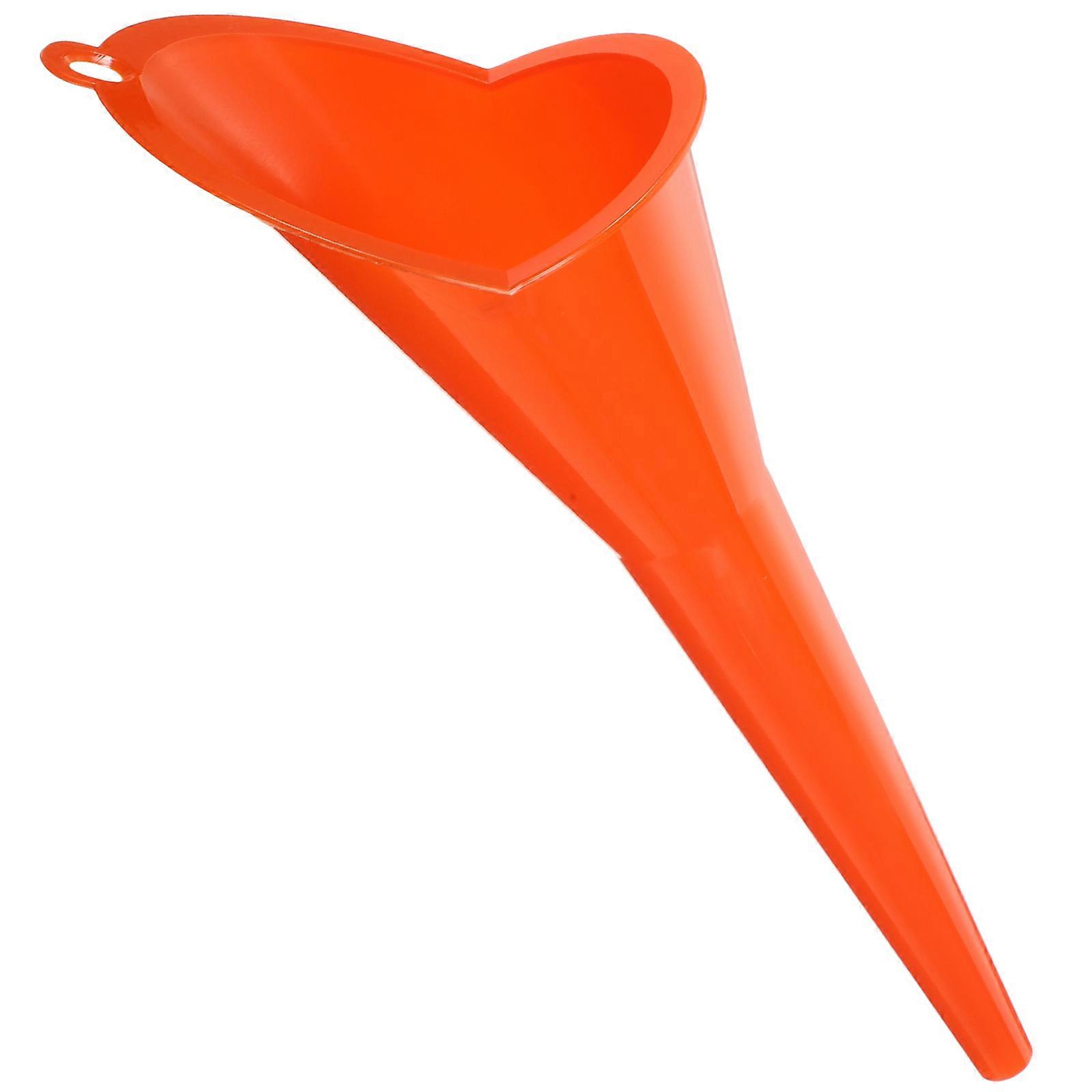 Engine Oil Funnel 1Set Made Of Durable Plastic For Use With Red Long Spout Design