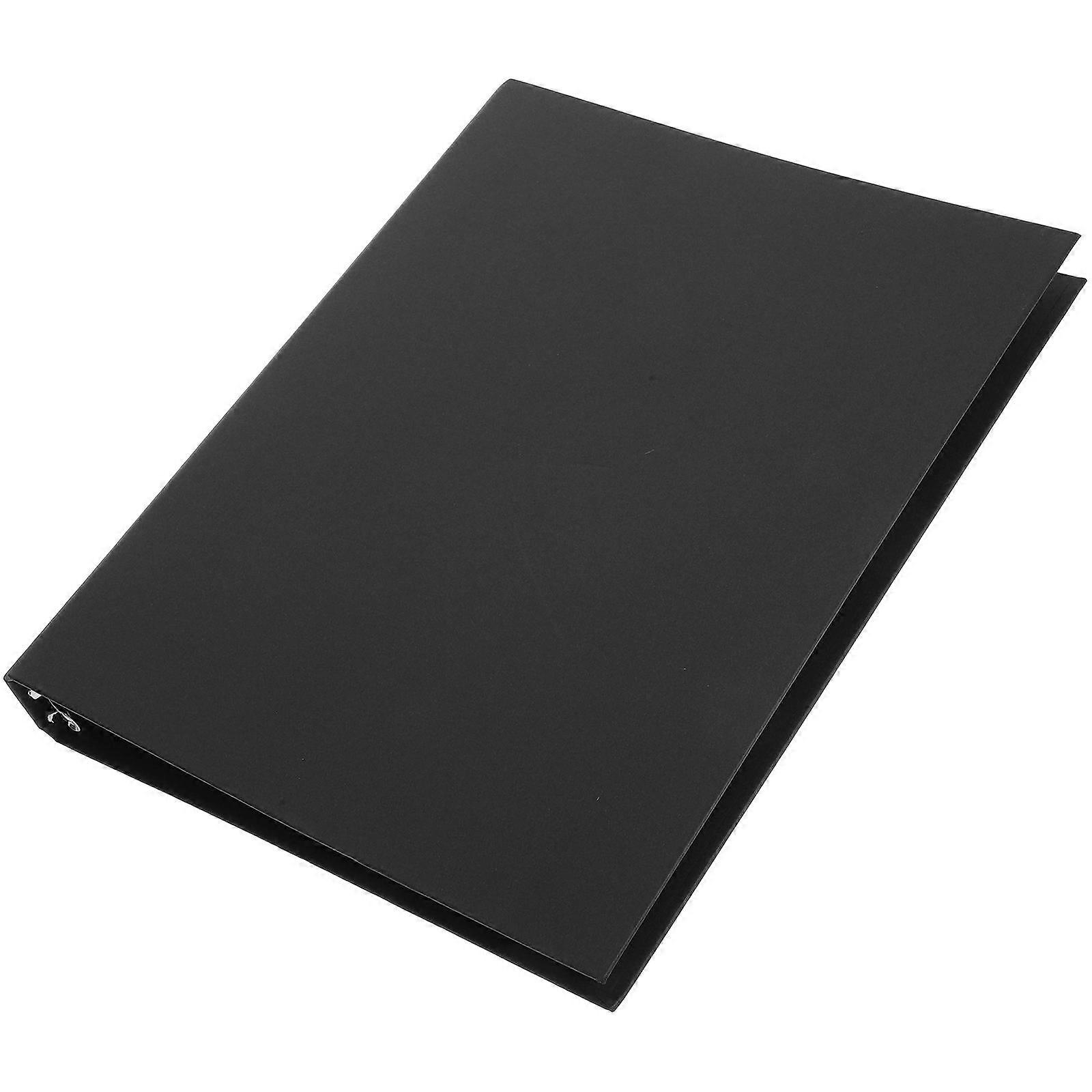 Lightweight Reusable Ring Binder Cover Kraft Paper Shell Loose Leaf Notebook Folder for Business Documents Office School Secure Storage Organizer