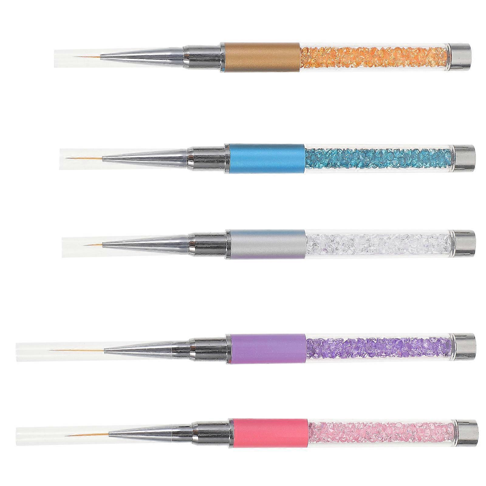 Nail Art Drawing Pen for Manicure with ABS Material Assorted Color Compact Size Lightweight Design