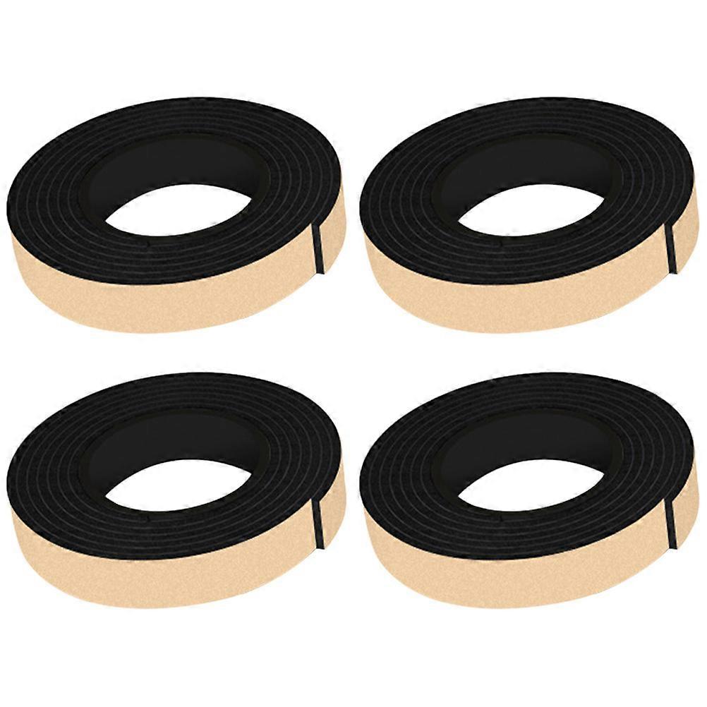Shock Reduction Furniture Pad Vibration Mat For Home Use 200X3X0.5CM Black 4 Rolls