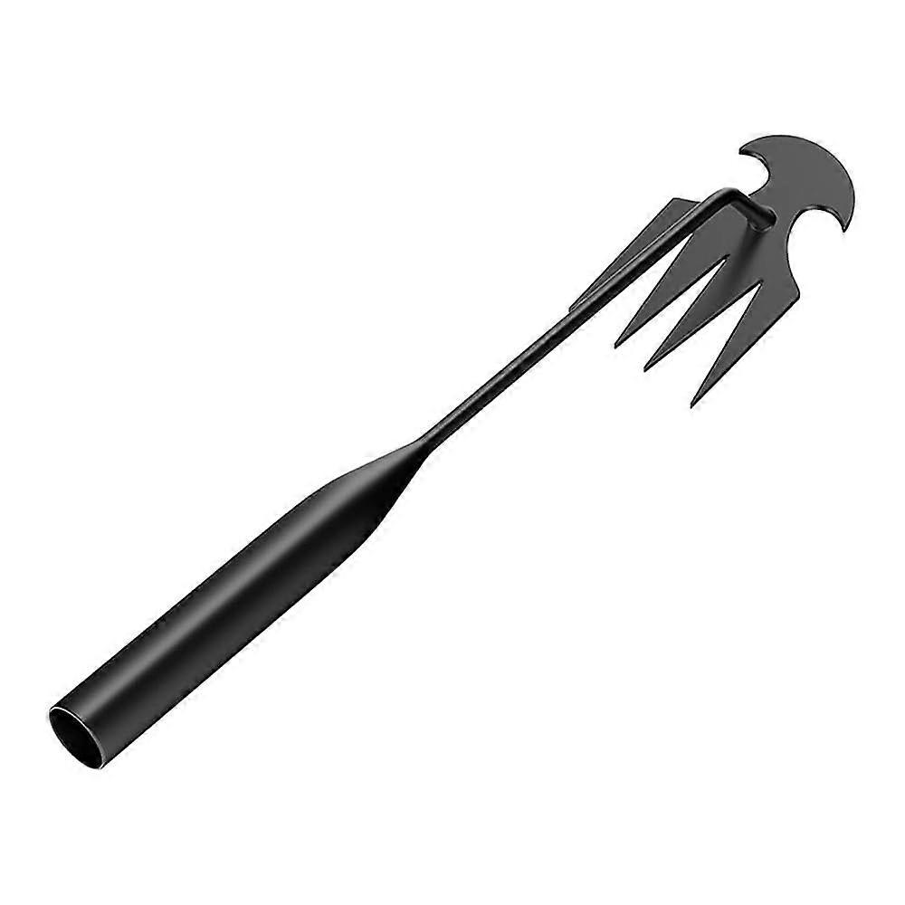 1 Piece 4 Teeth Weeding Tool for Uprooting Weeds in Backyard Vegetable Garden, Durable Garden Weeding Tool
