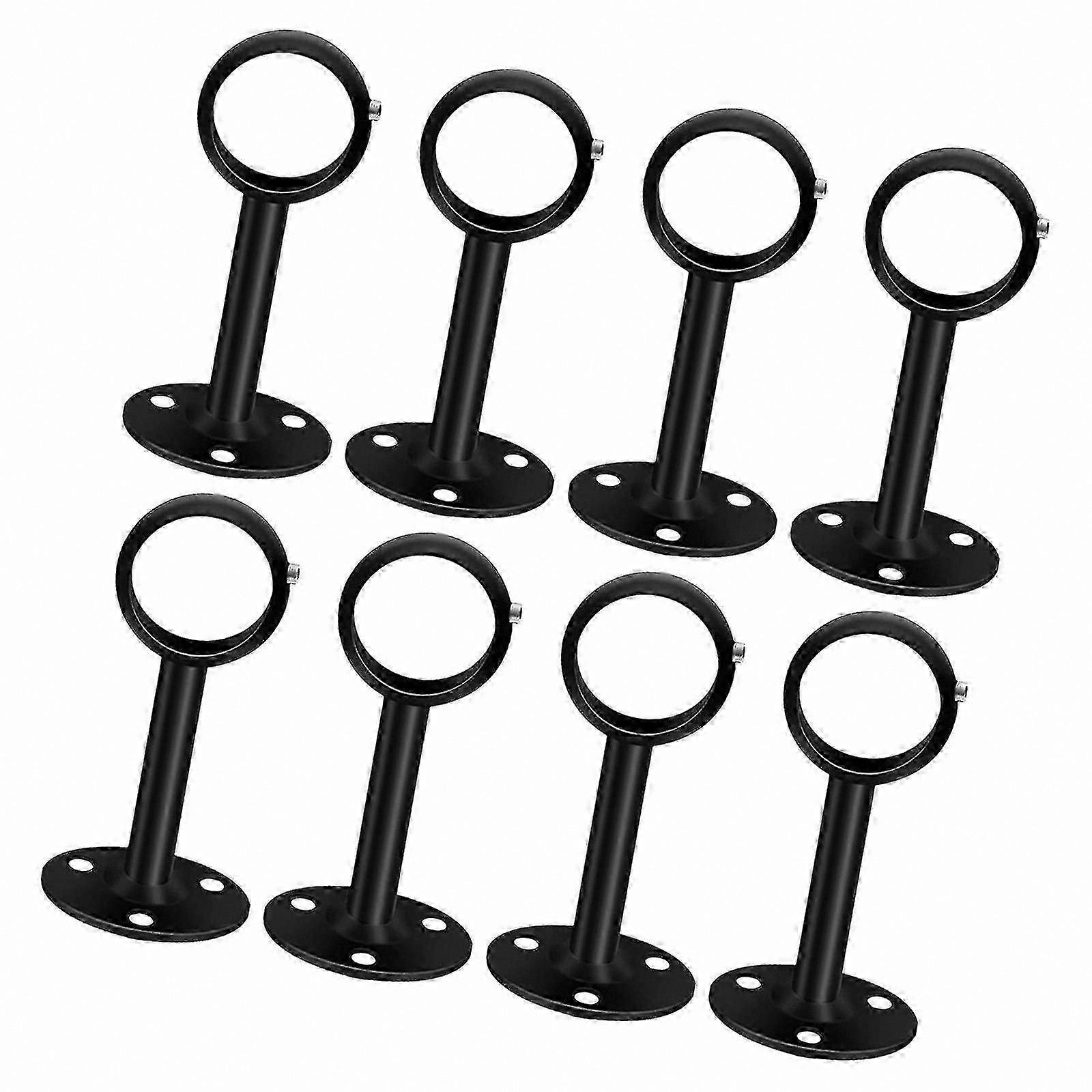 8-Pack Heavy-Duty Ceiling Curtain Rod Brackets for Home Use Multifunctional Support System