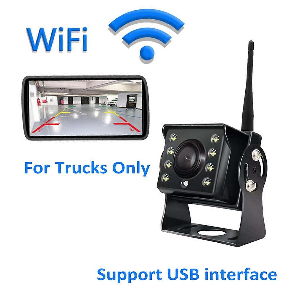 Wireless Backup Camera 720P HD Night Vision Waterproof WiFi Rear View Reverse Camera for Truck Trailer RV SUV