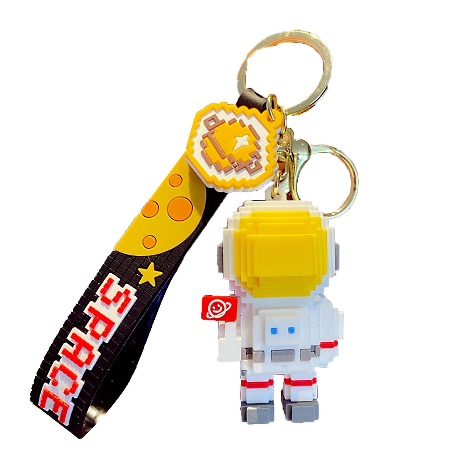 Spaceman Porte-clés Non fragile Résistant à la corrosion Grande décoration Blocs Space Robot Porte-clés Porte-clés pour enfants