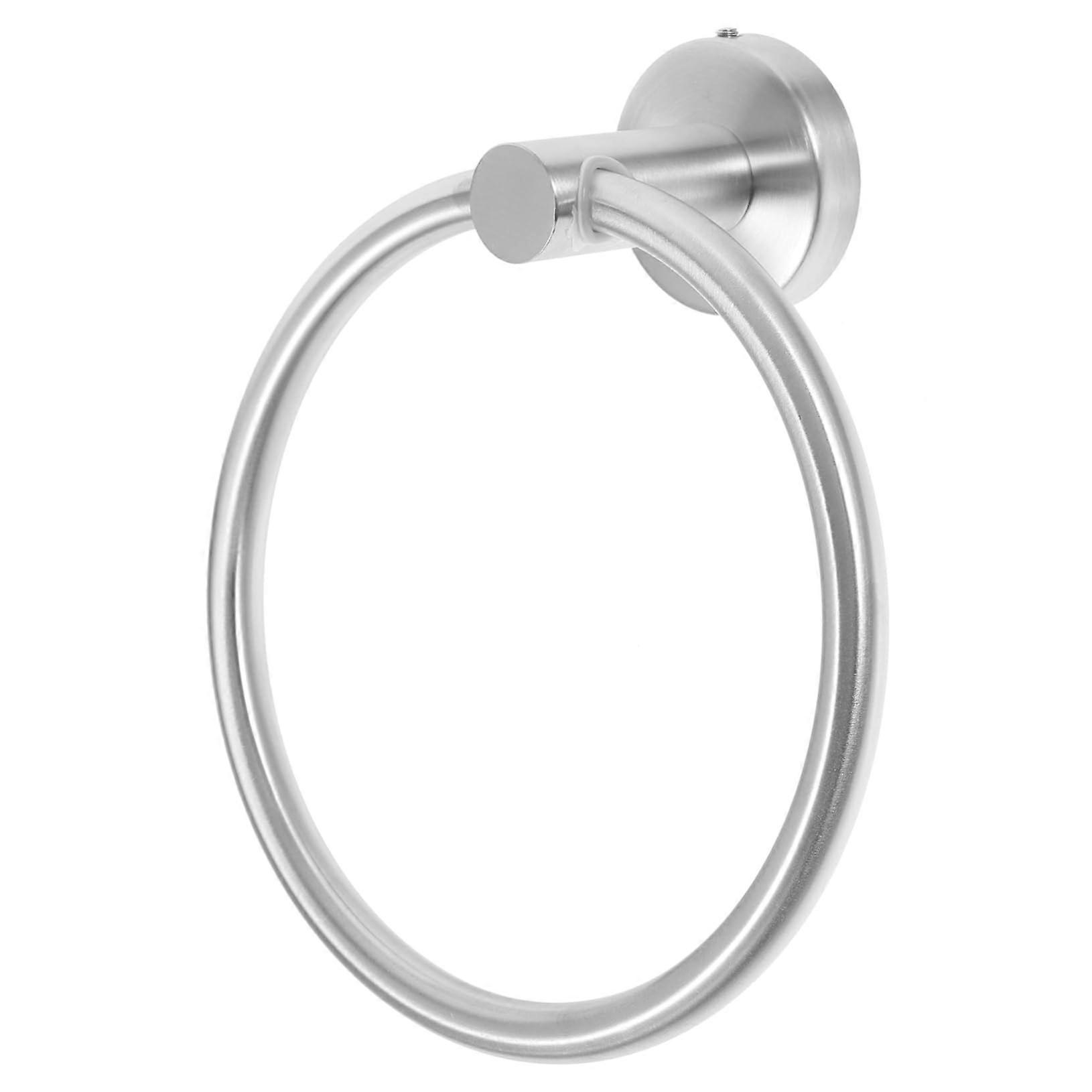 Aluminium Towel Ring Wall-Mounted Round Towel Ring For Bathroom Sturdy Circular Accessory