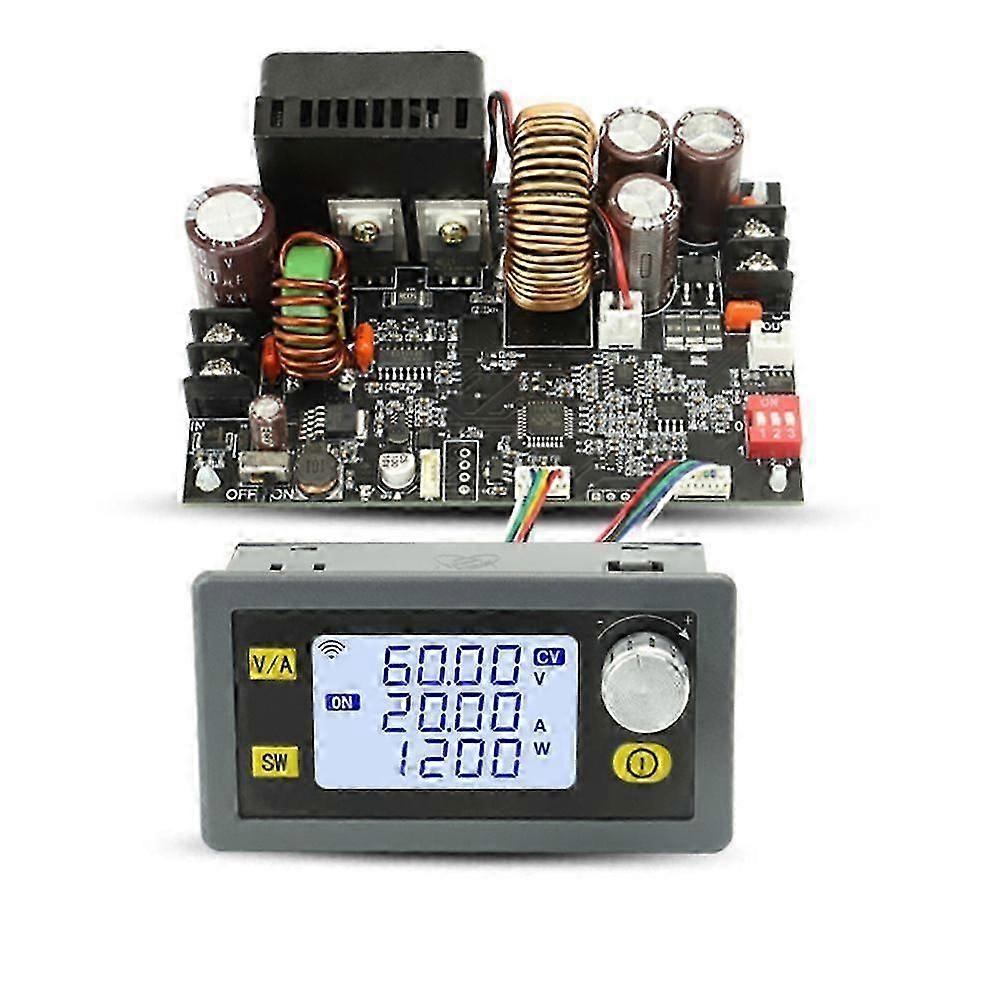 20A 1200W CNC Power Supply - 6-70V Input, 0-60V Output, LCD Display, MODBUS Protocol