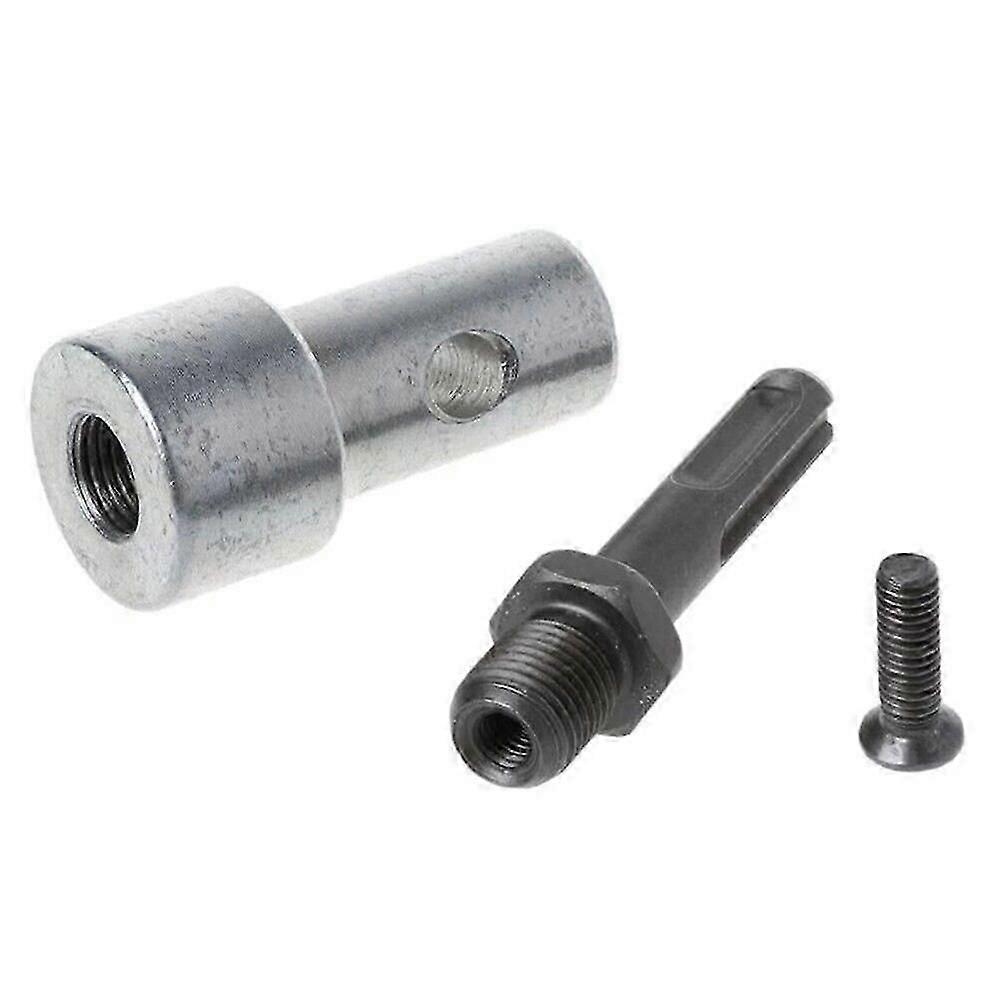 Round Slot Auger Adapter with 2 Pits Slots Durable Universal Drill Bits Adapter for Electric-Hammers