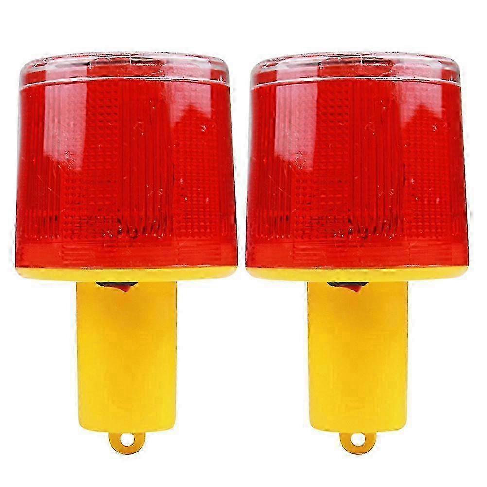 2 PCS Emergency Strobe Warning Lights for Vehicles - Flashing Road Safety Flares 8.5X14.5CM with High Visibility