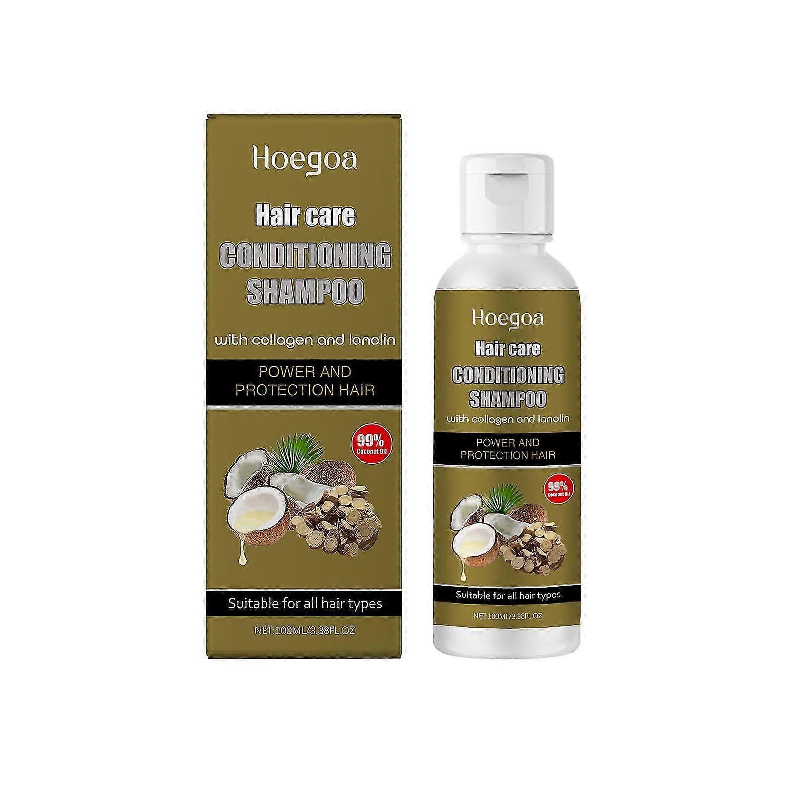 Hoegoa herbal shampoo gently cleanses, keeps the scalp fresh, moisturizes, and makes the hair shiny and smooth