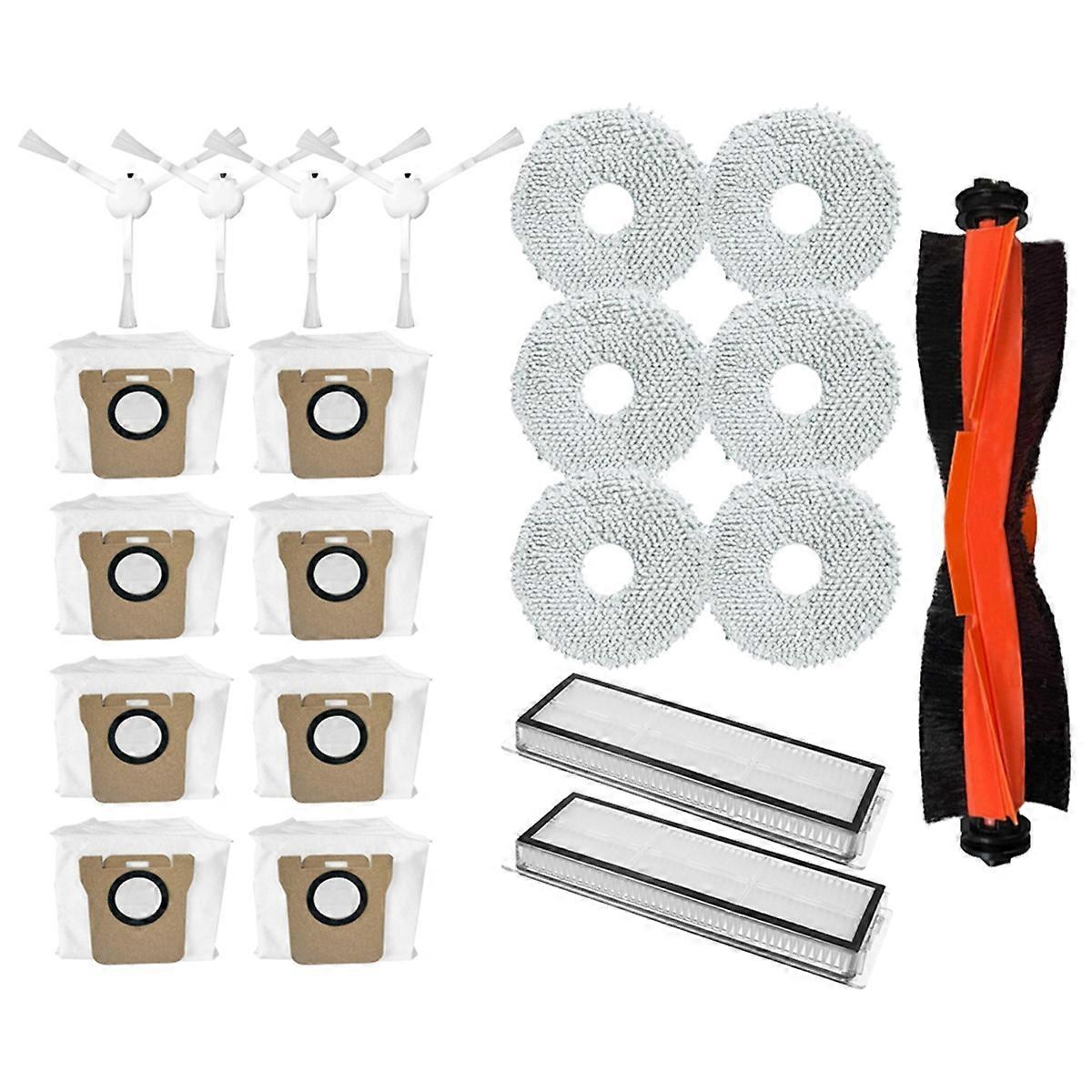 21PCSバキュームブラシHEPAフィルターモップクロスダストバッグX20 + / X10 + / X20 Plus / X10 Plus掃除機スパ用