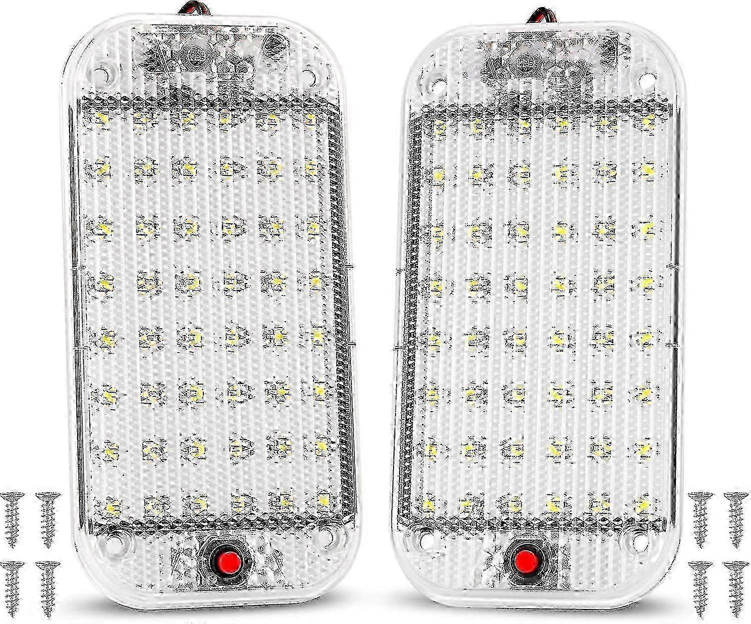 12v Led Interior Lights 48 Led Car Light Lamp With On/off Switch Fo...