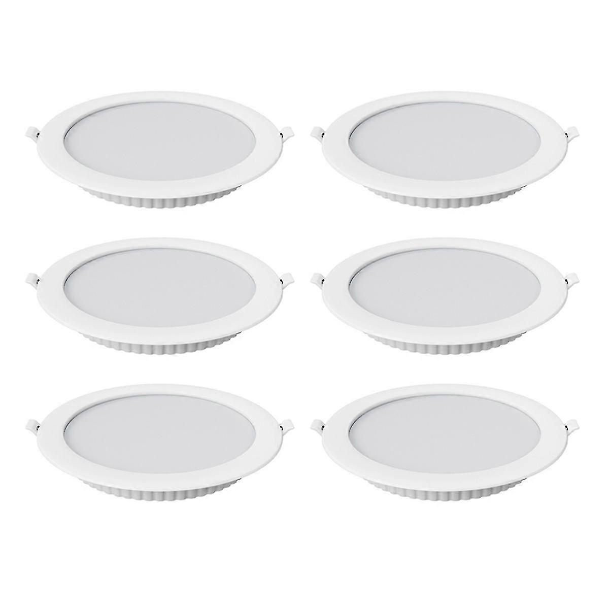6PCS 12W LED Downlight Recessed Round Ceiling Spotlight White Light