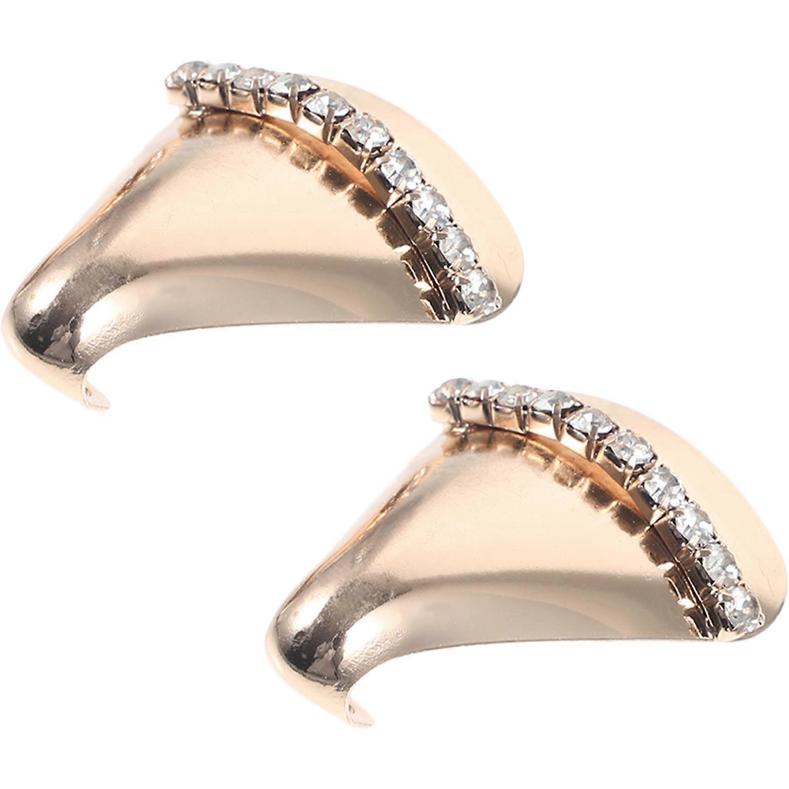1 Pair Metal Shoe Tip Caps High Heels Pointed Protector Decorative High Heels Tip Covers