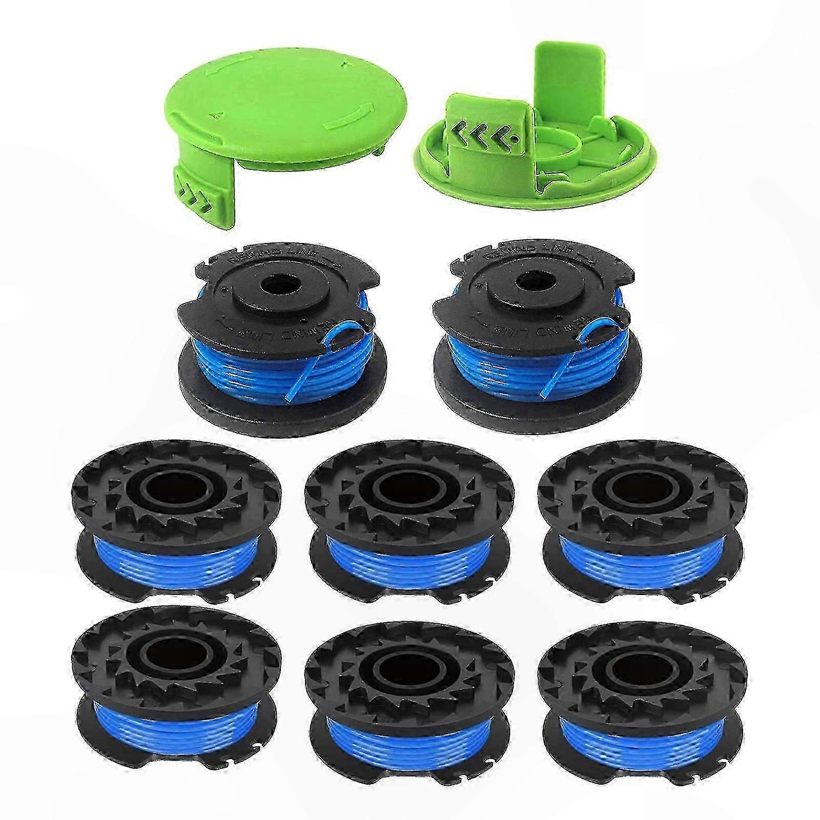 Cordless String Trimmer with 8 Spool and 2 Cap Line, Compatible with 24V/40V/80V Battery Systems