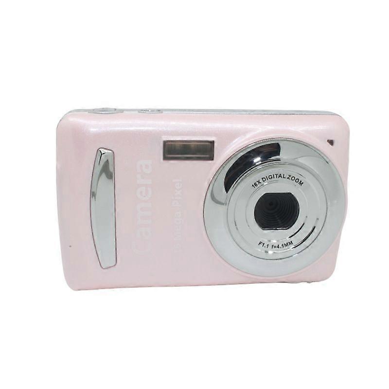 16MP Digital Camera, Compact Small CCD Camera with LCD Display, Retro Style, Suitable for Teens Adults(pink)
