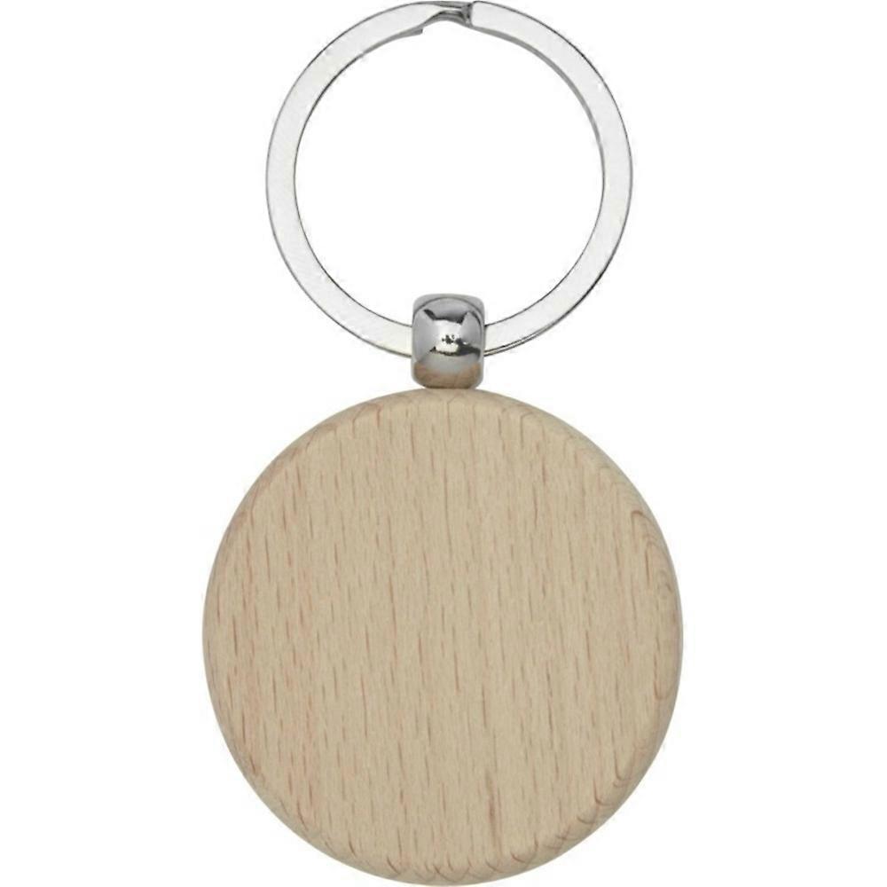 Bullet Giovanni Round Beech Wood Keyring