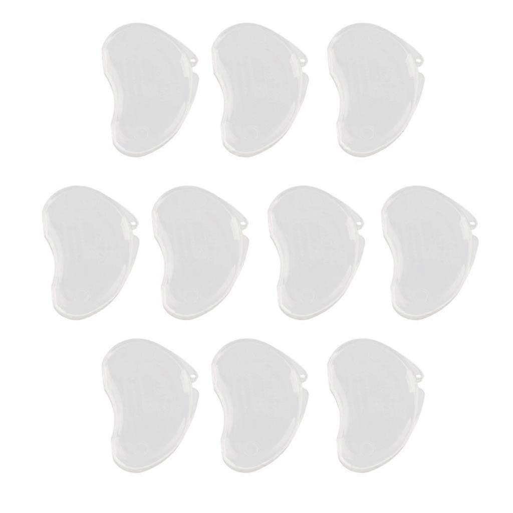10pcs Small Plastic Ear Plug Case Container Portable For Pocket Purse Clear