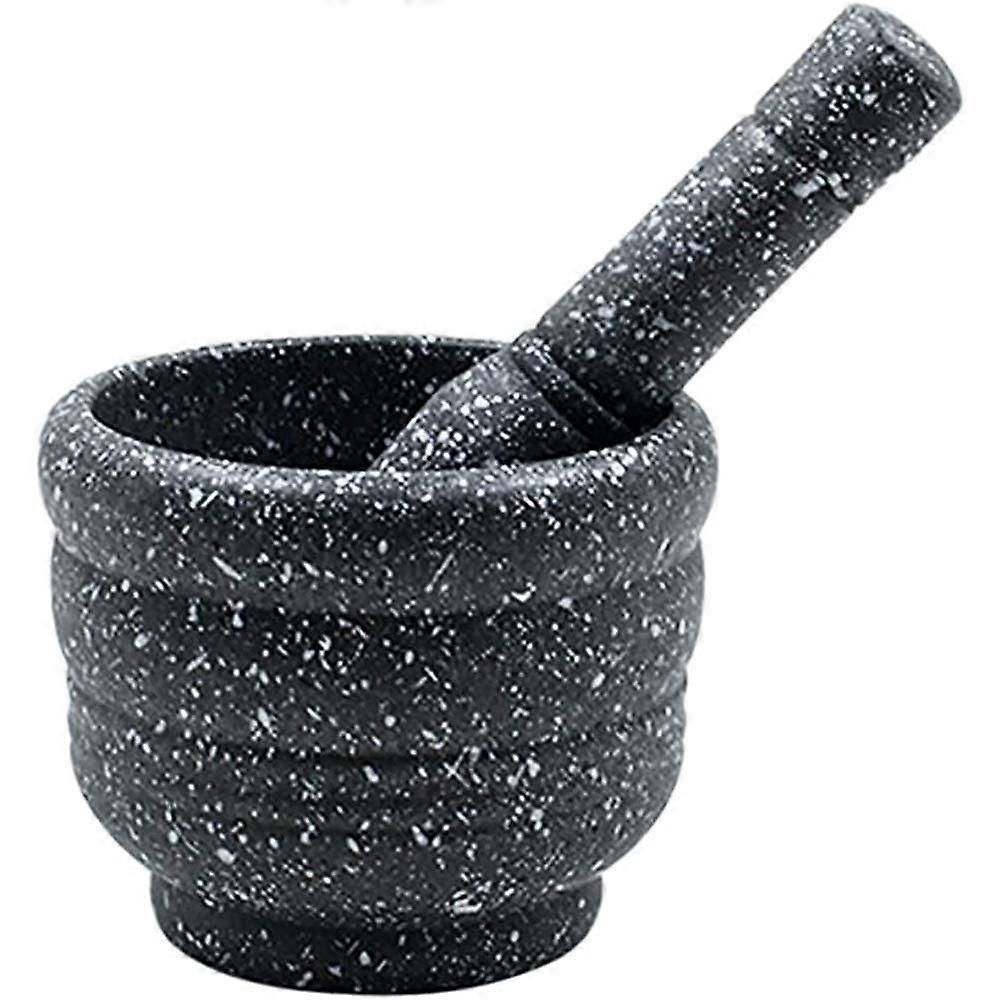 Garlic Masher and Press Set, Granite Mortar and Pestle for Kitchen Use, Durable and Easy to Clean Garlic Tool
