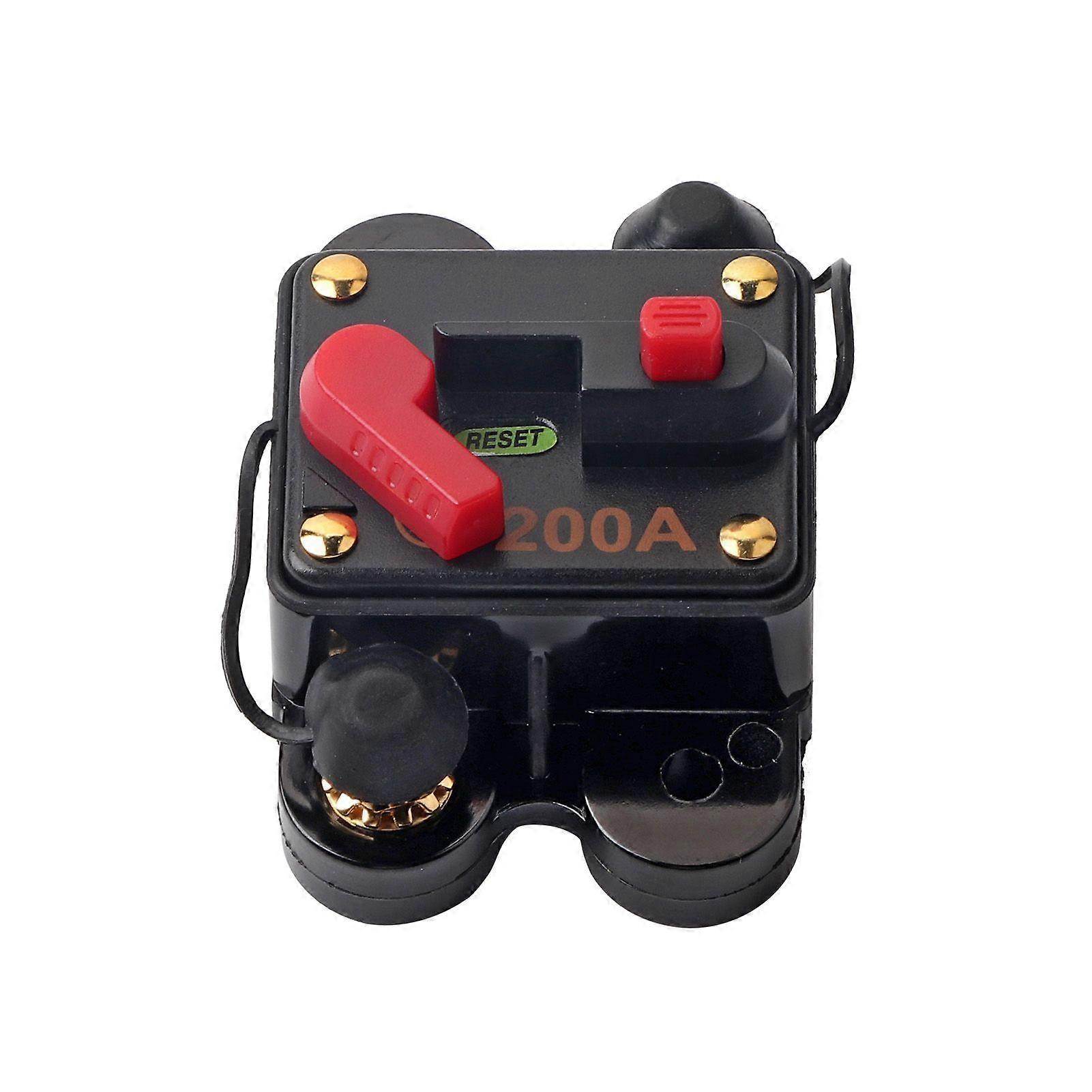 1224V DC Circuit Breaker Fuse Inverter with Manul Reset for Car Audio System Boat Trucks200A