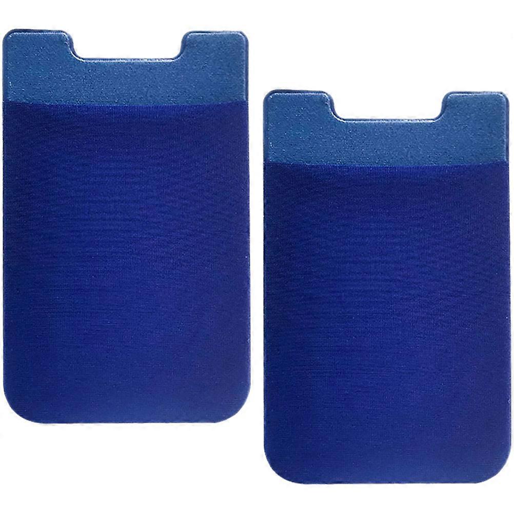 Cellphone Back Wallet Mobile Phone Wallet for Protection 2Pcs Blue