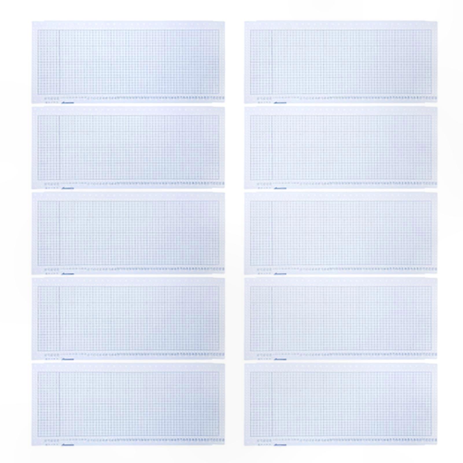 Knitting Machine Punch Cards with 24 Flower Patterns (10-Pack)