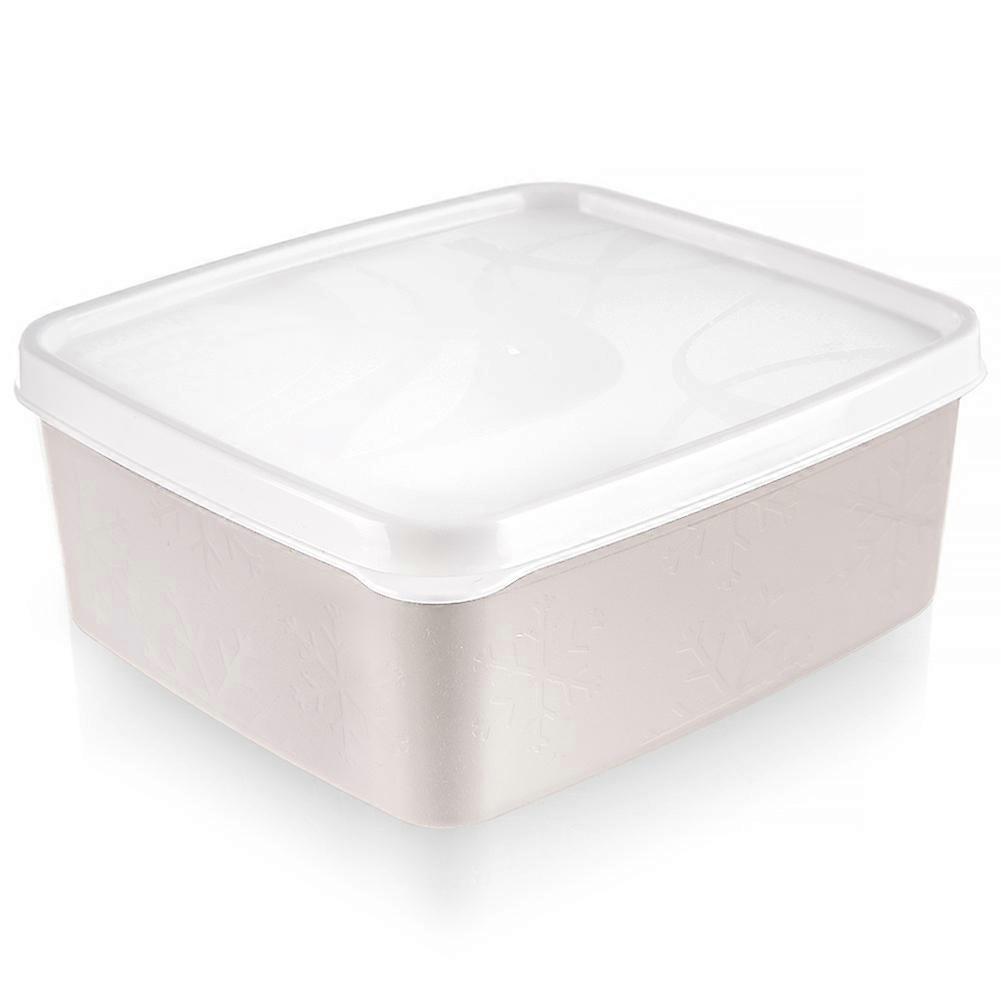 Matbehållare med lock, Beige, 650 ml