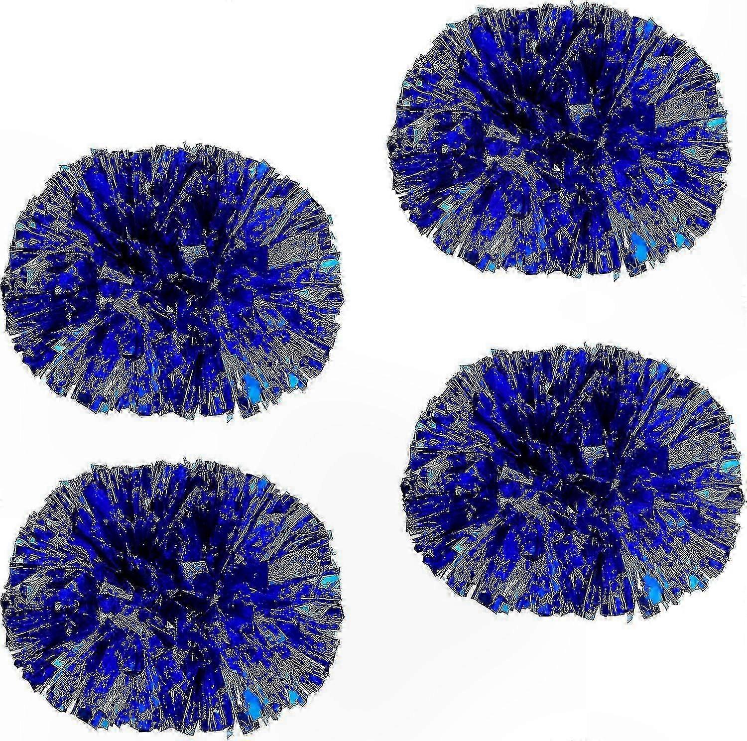 Cheerleading Pom Poms Set of 4, Lightweight and Durable Pompoms for Dance and Performance Use