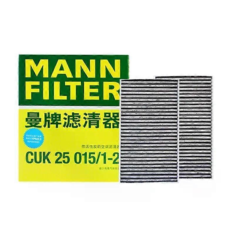 HEPA Carbon Cabin Filter Kit For Tesla Model Y Model 3 EV MANNFILTER CUK25015/21-2 CUK46025/1-2 CU47025/3-2 Build-in Air Filter