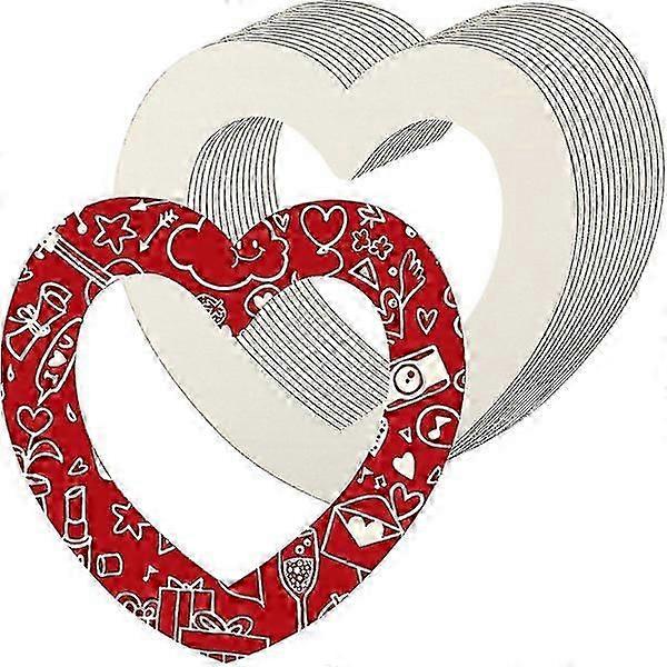 4 unfinished wooden heart pieces for British DIY craft projects and handmade ornament creation
