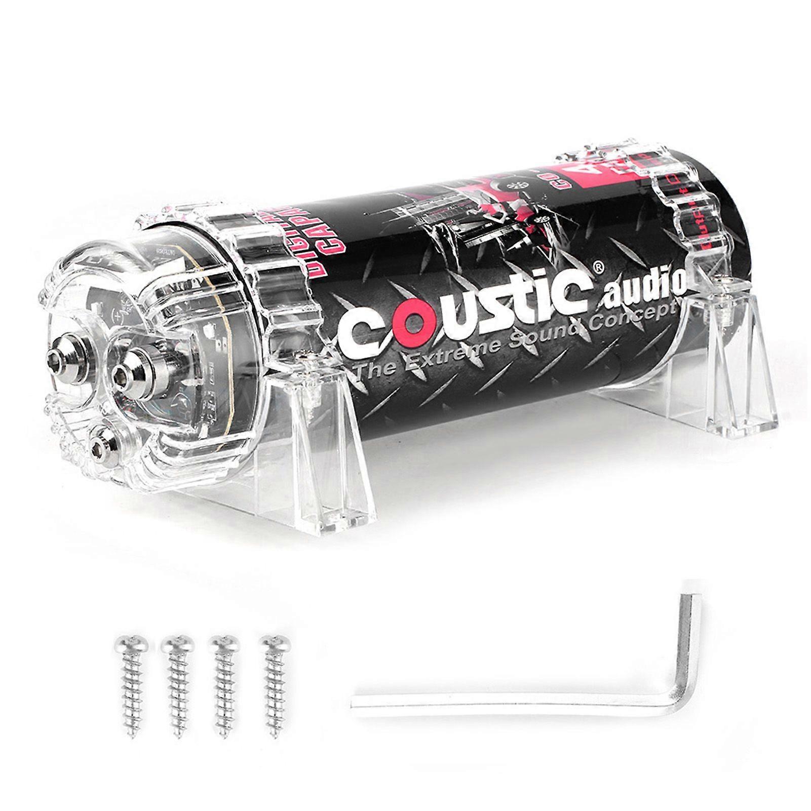 4 Farad Power Capacitor LED Voltage Display Power Cap Car Audio Amplifier