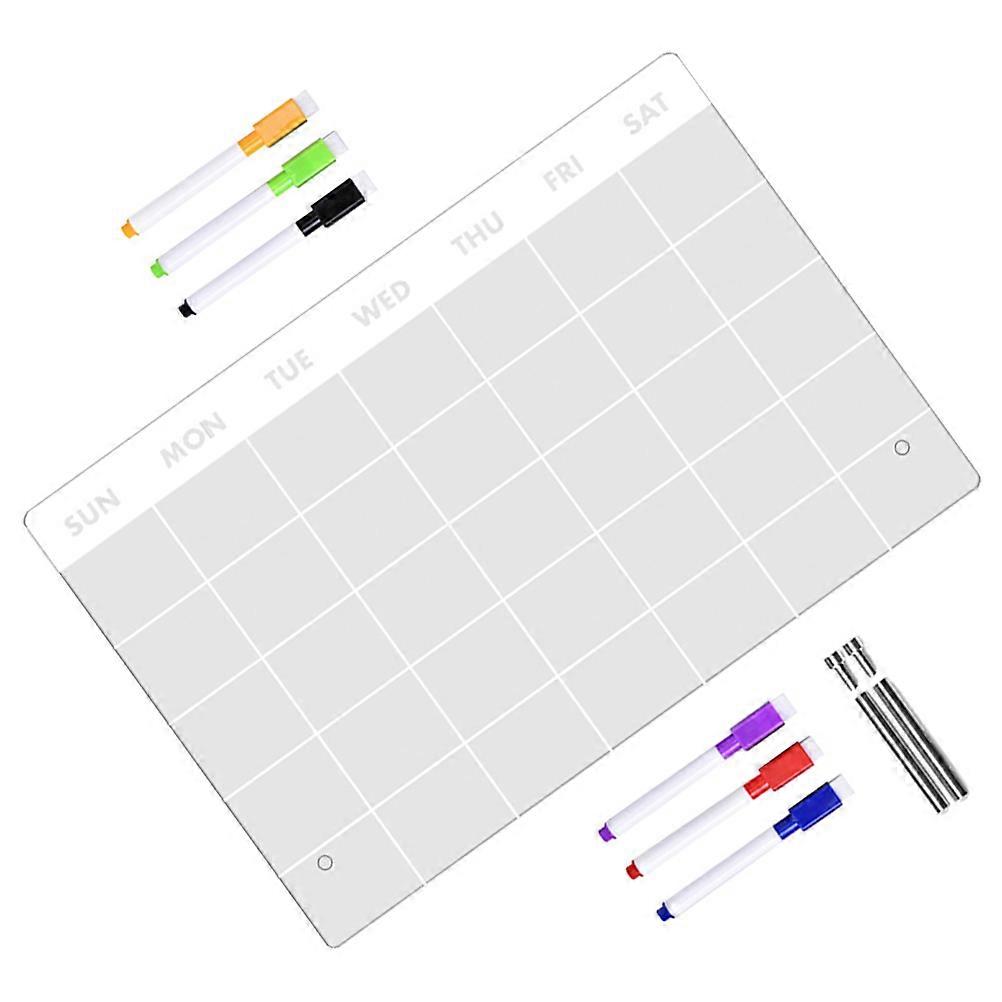 Acrylic Writing Board Desktop Whiteboard for Office 5Sets Clear Memo Board