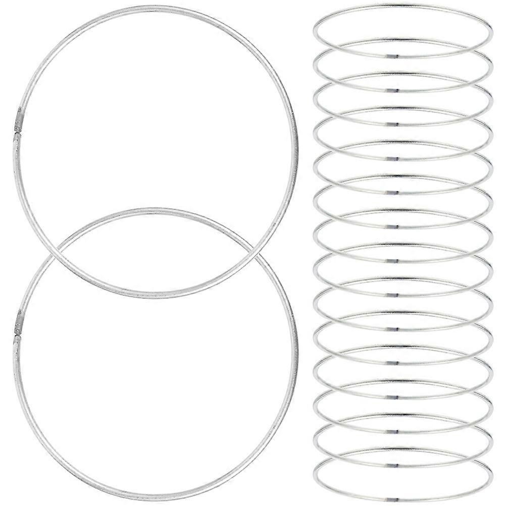 Metal Rings for Dream Catcher DIY Projects 70Pcs Silver Hoops Set
