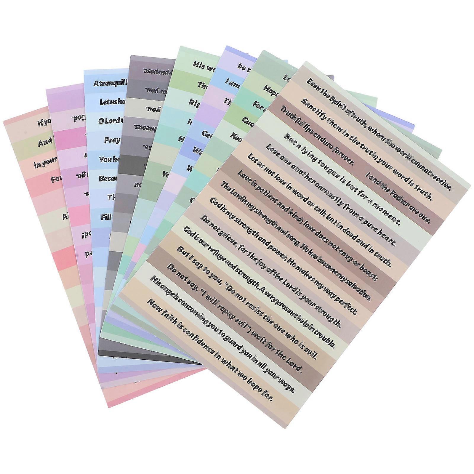 Bible Stickers for Journaling Multi-Function 24 Sheets with English Phrases