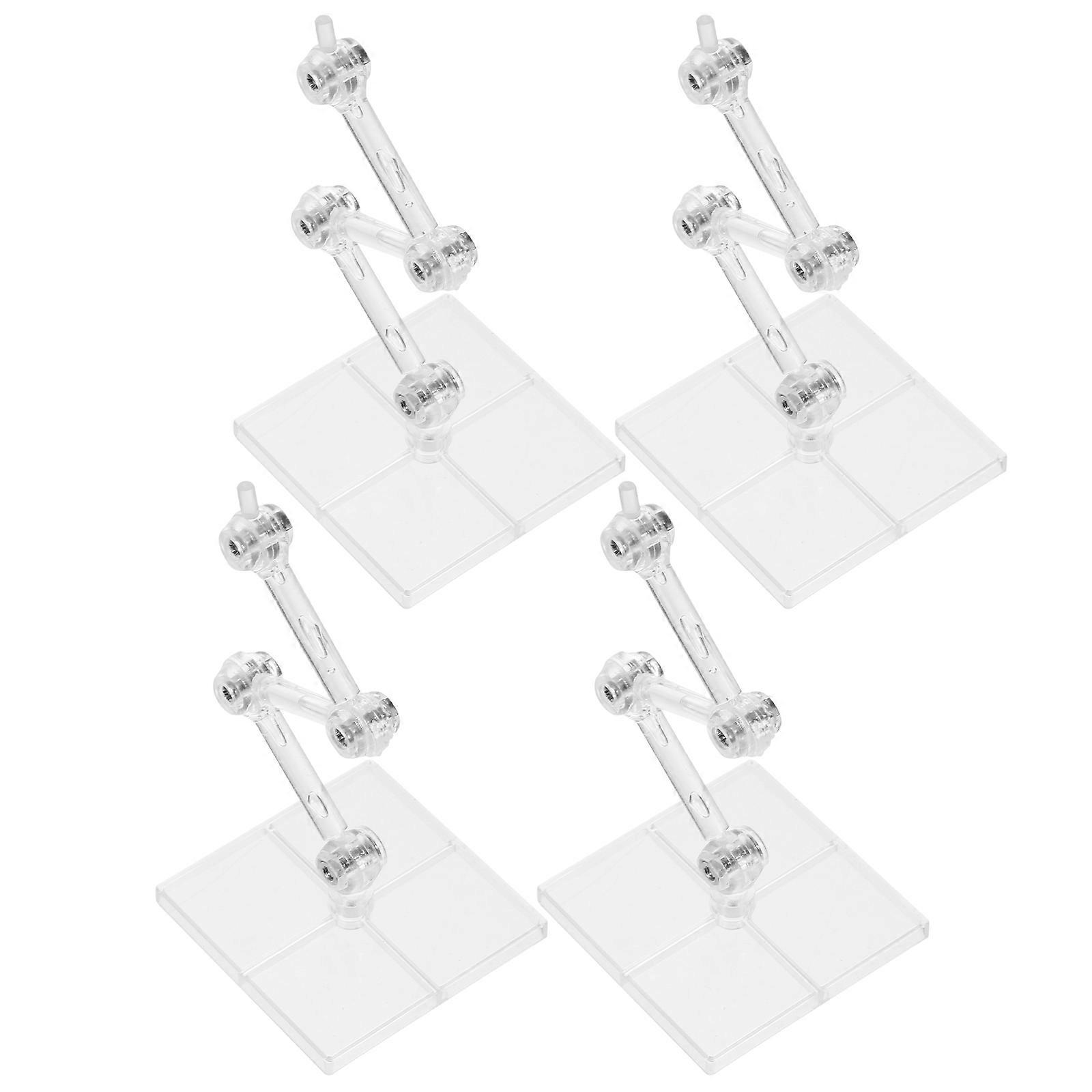 Adjustable Display Stand Transparent Doll Stand for Decoration 20Pcs