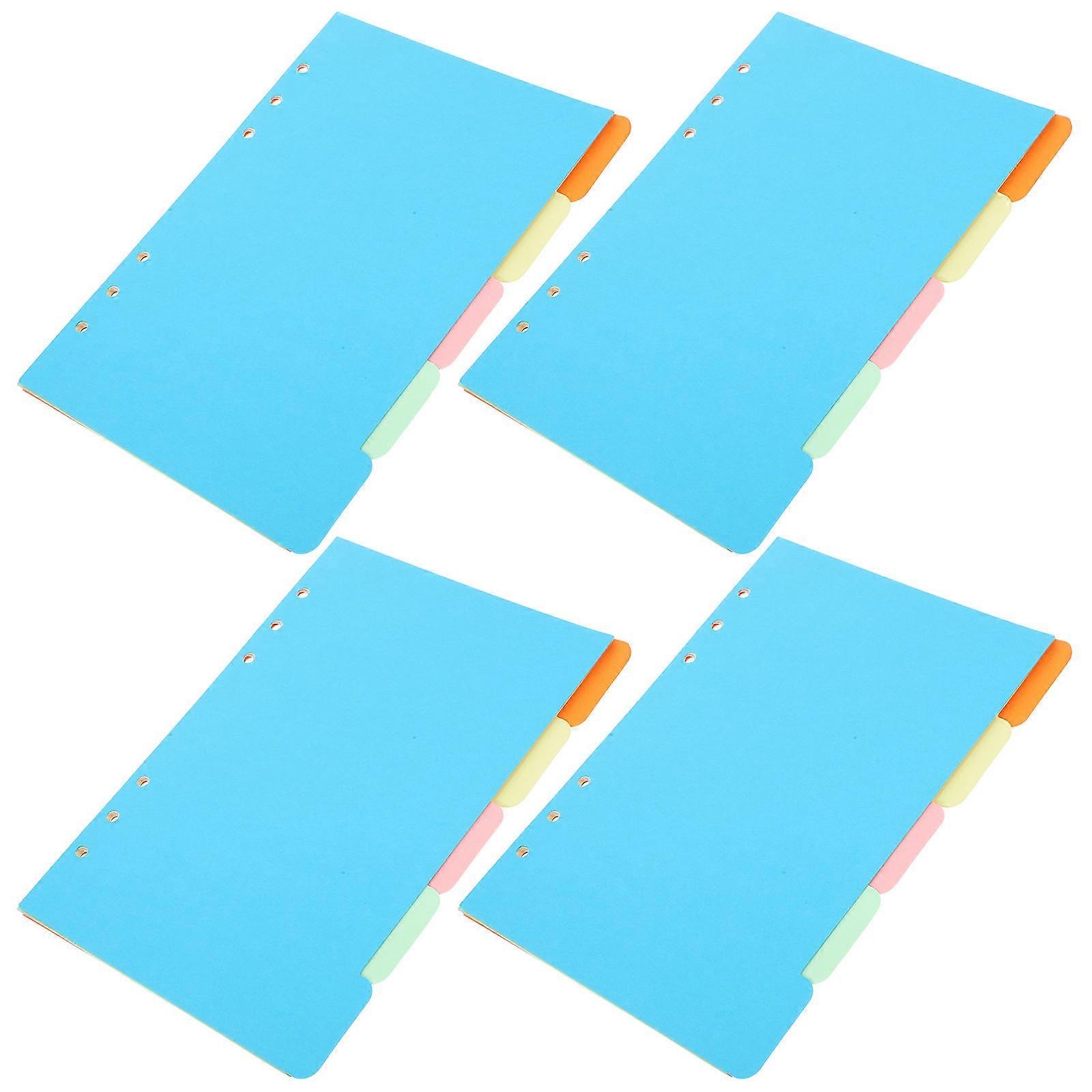 Binder Inserts Dividers Rectangular Writable Tabs Indexing Notebooks 15Pcs