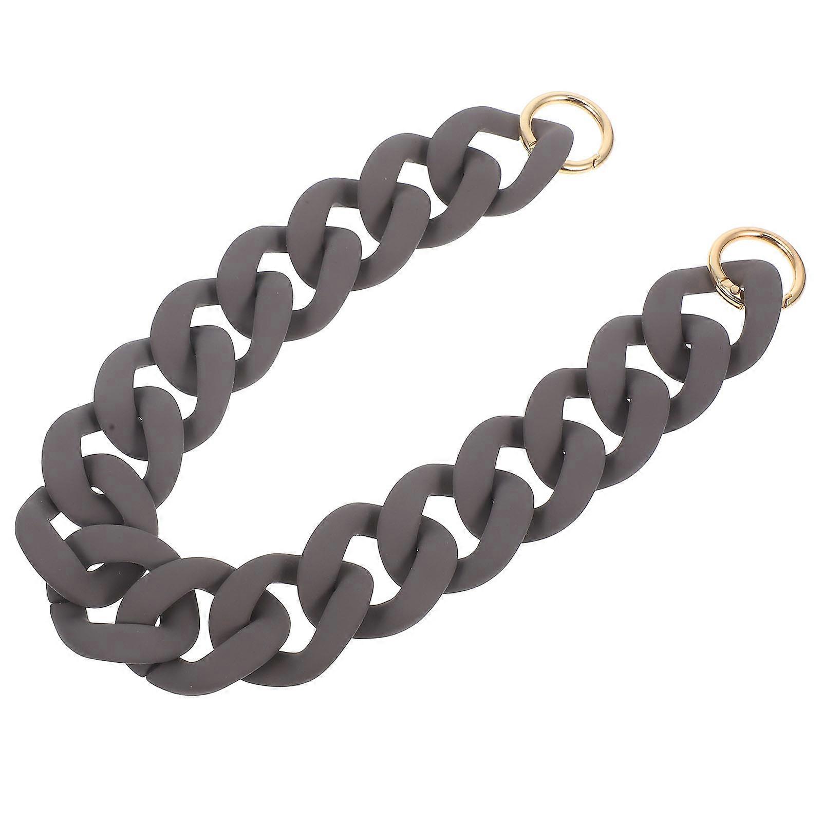 Acrylic Handbag Chain Strap 2Pcs Luxury Flat Handles For Women Purses And Handbags With Easy Attachment Feature