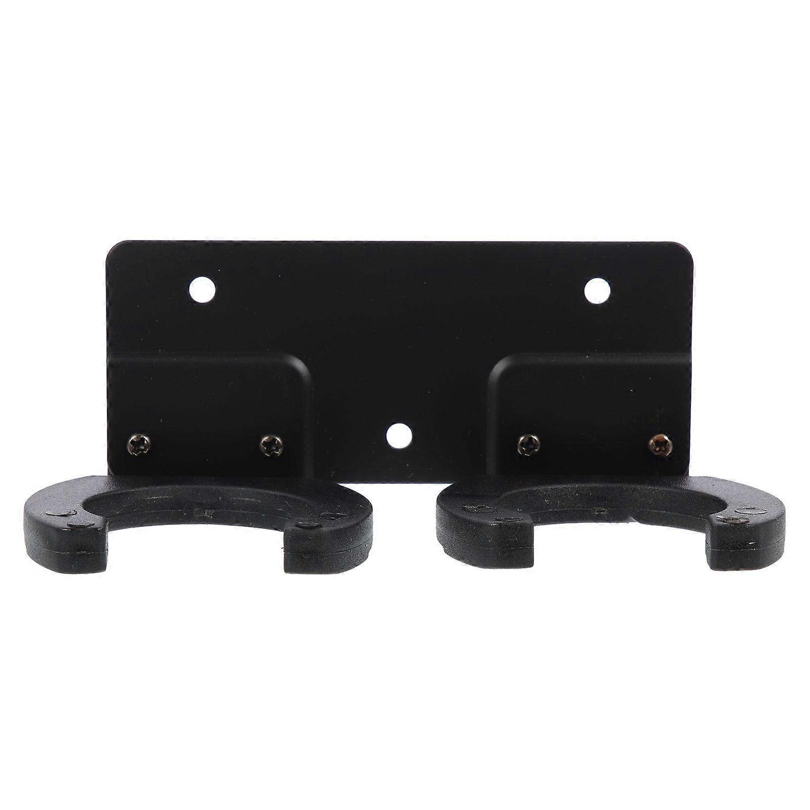 Metal Mic Holder Wall-Mounted Double Hook for 4Pcs Microphone Brackets