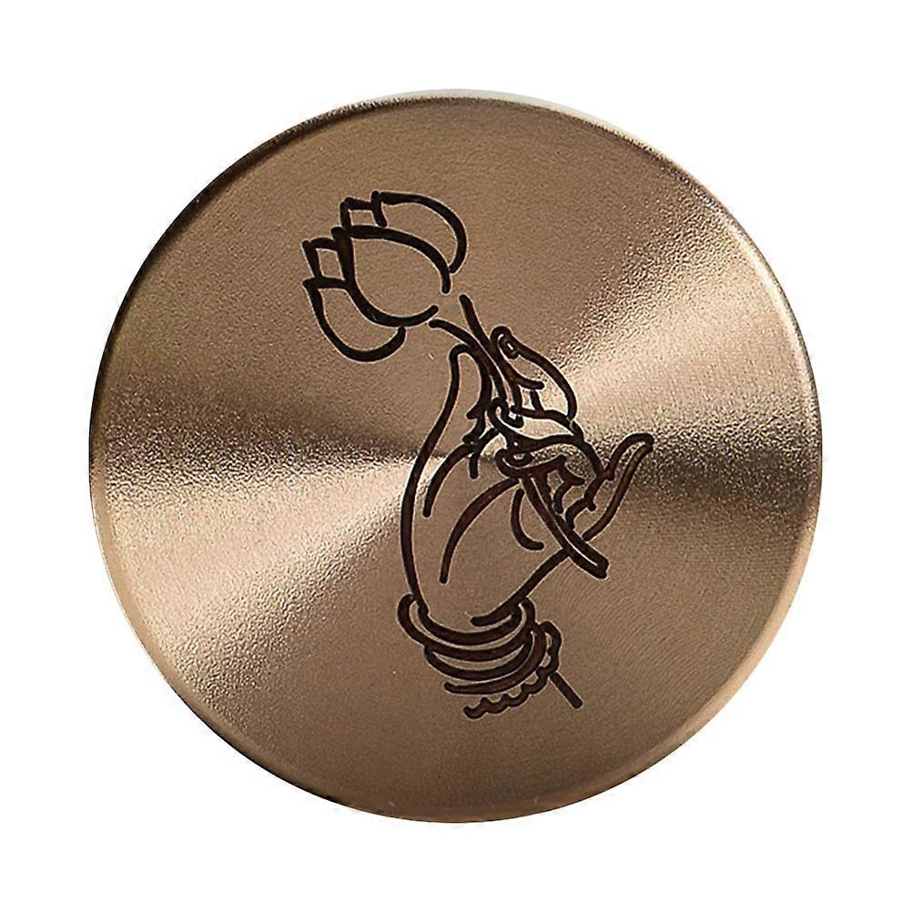 Copper Calligraphy Paperweight 2Pcs Round Solid Paperweight for Writing