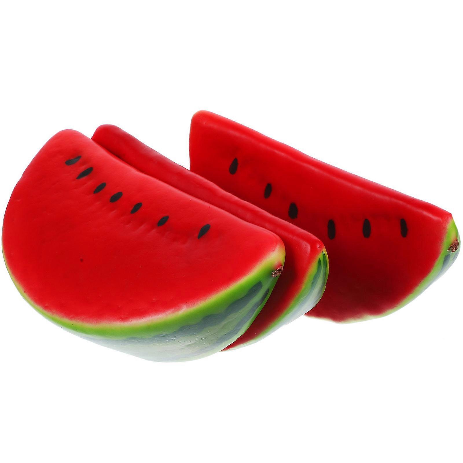 Artificial Fruit Slices Artificial Watermelon Slice for Decoration 9 Pieces