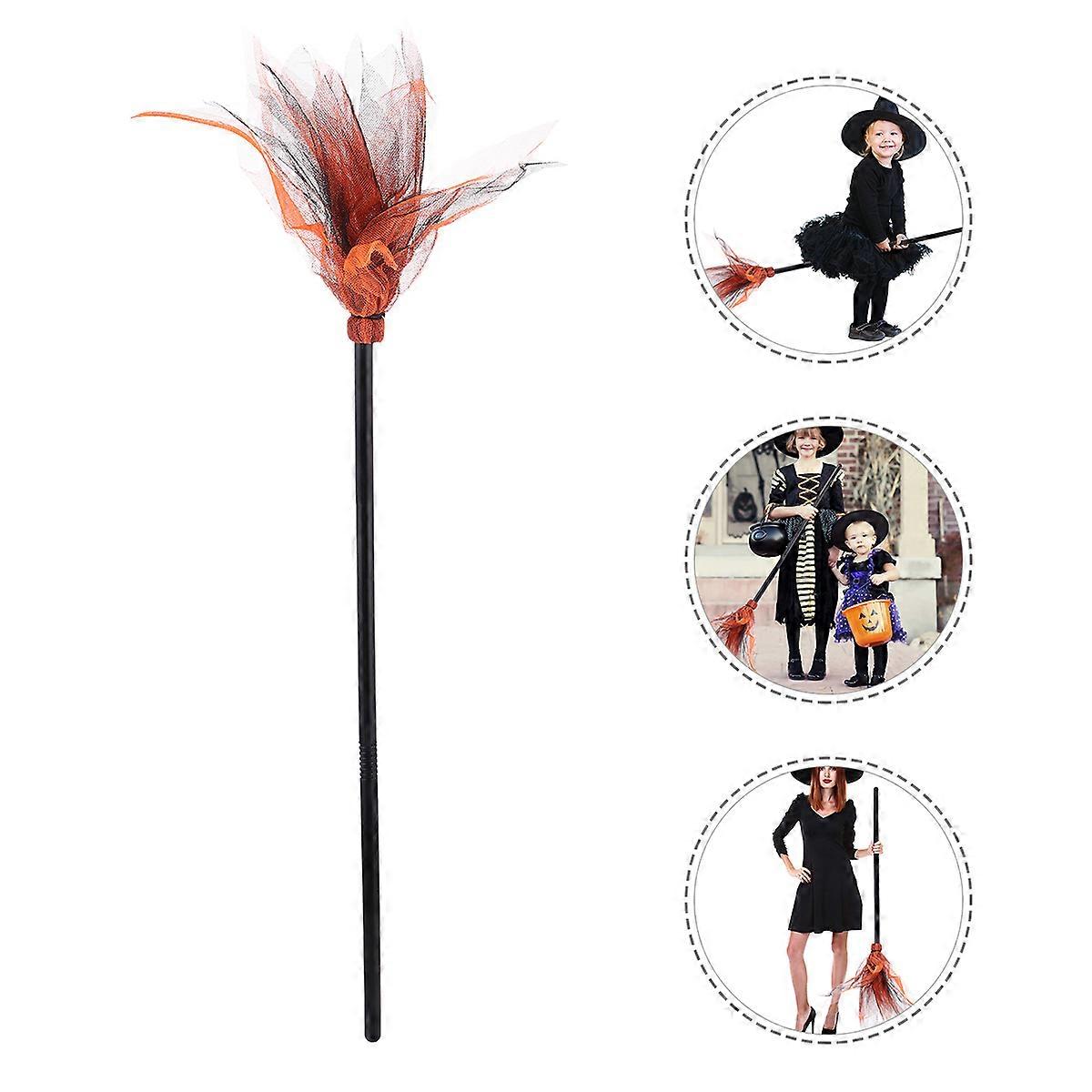 Creative Halloween Broom Witch Broom Prop for Party Use