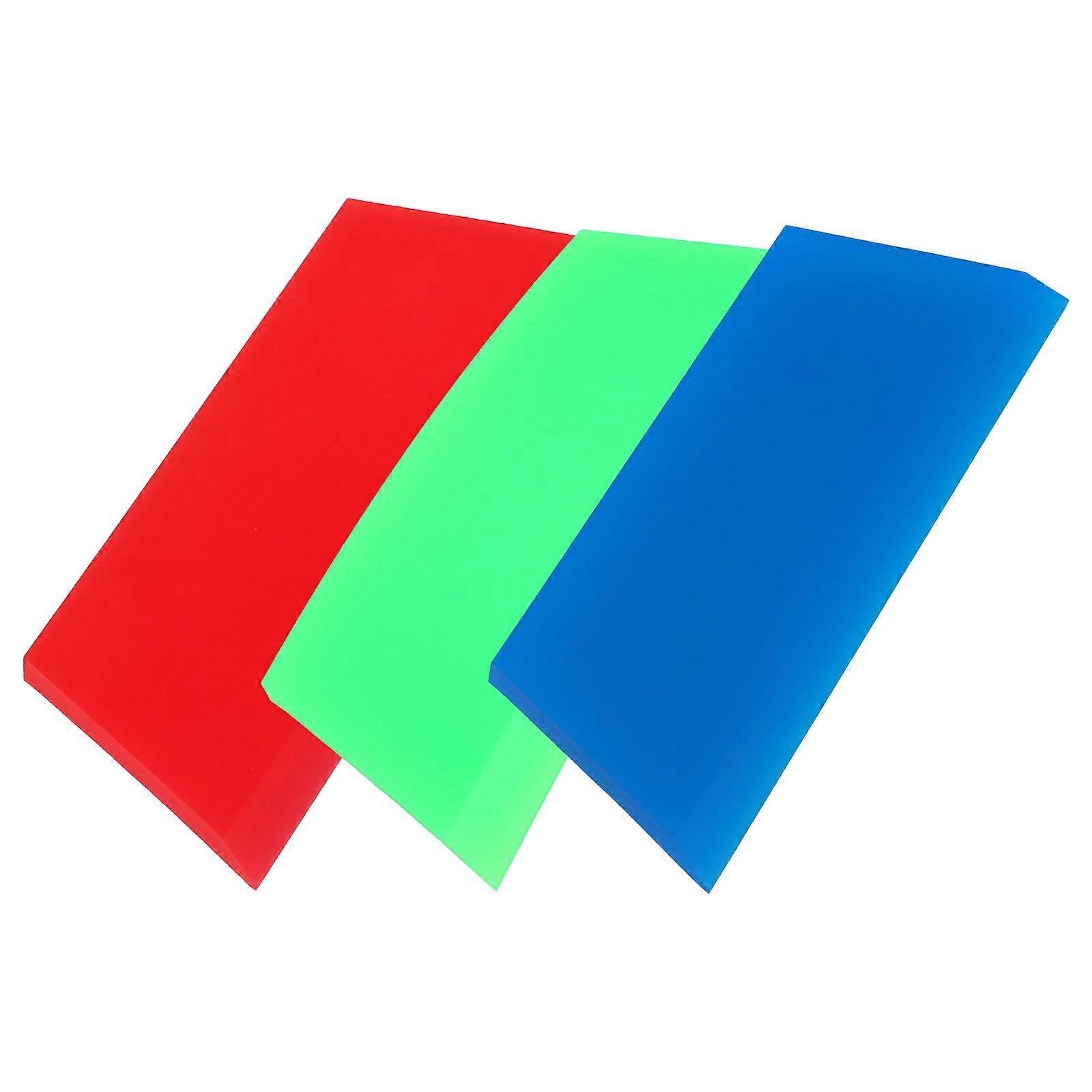 Car Film Squeegee 3Pcs Vinyl Wrapping Tool Designed For DIY Enthusiasts Assorted Color Debris Removal