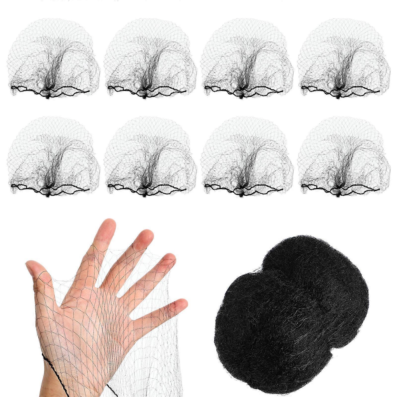 Invisible Elastic Hairnets Mesh for Hair Use 1000Pcs Black Net