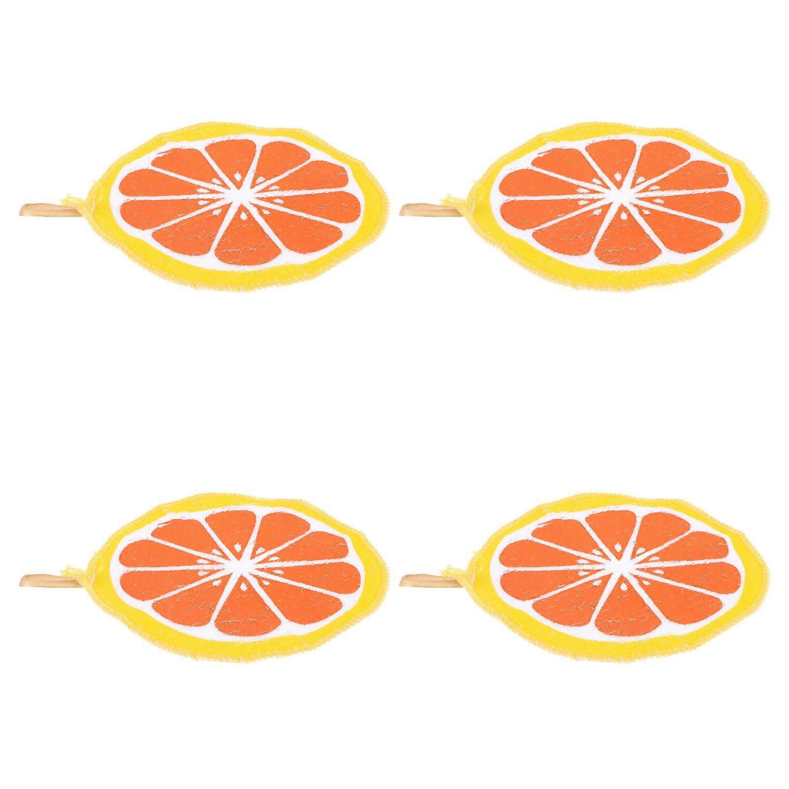 Fruit Pattern Household Hand Towels Multi-Function Absorbent 8Pcs
