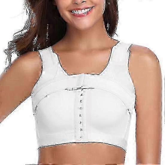 2025 Post-Surgery Breast Support Bra with Wide Shoulder Straps for Implant Stabilization and Compression