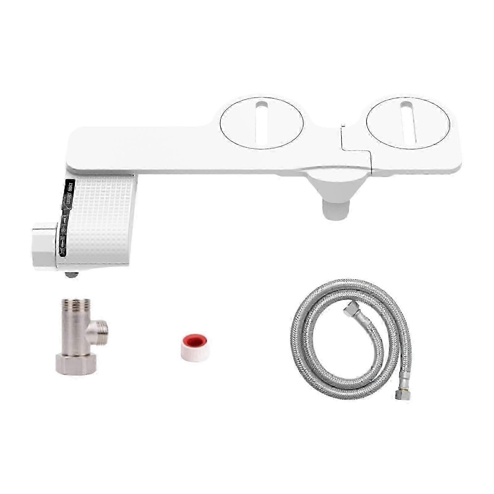 Bidet Toilet Seat Attachment Rear and Front Self Cleaning Nozzles for Toilet